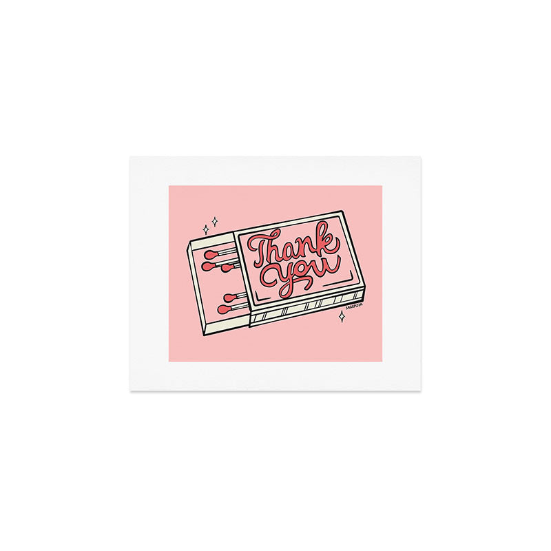 THANK YOU Art Print Gallery Image 1