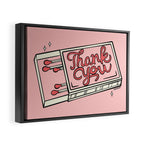 THANK YOU Framed Canvas Print Gallery Image 2