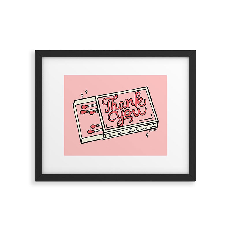 THANK YOU Framed Art Print Gallery Image 5