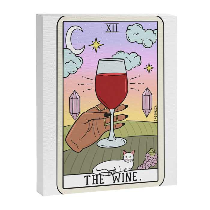 WINE READING (DARK) Canvas Print Gallery Image 1