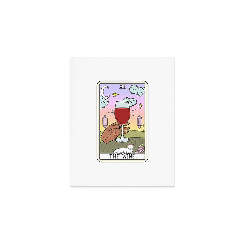 WINE READING (DARK) Art Print Gallery Image 1