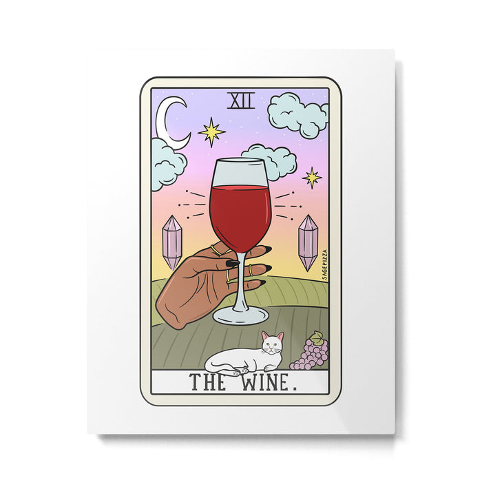 WINE READING (DARK) Metal Print Gallery Image 1