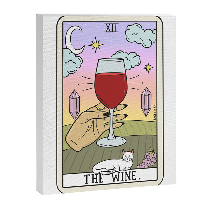 WINE READING (LIGHT) Canvas Print Gallery Image 1