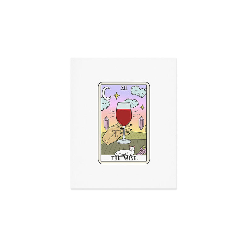 WINE READING (LIGHT) Art Print Gallery Image 1