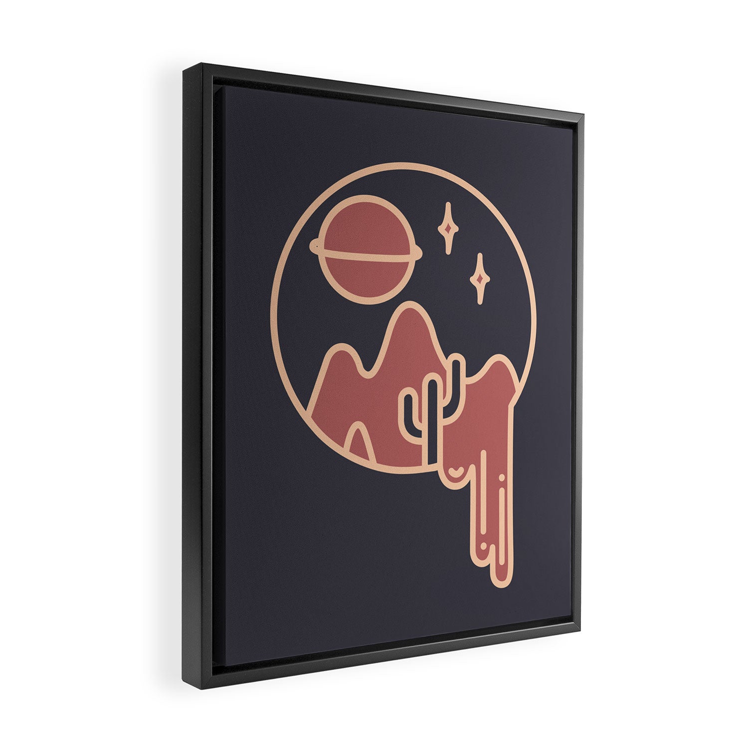 YOU ME AND THE STARS Framed Canvas Print Gallery Image 2