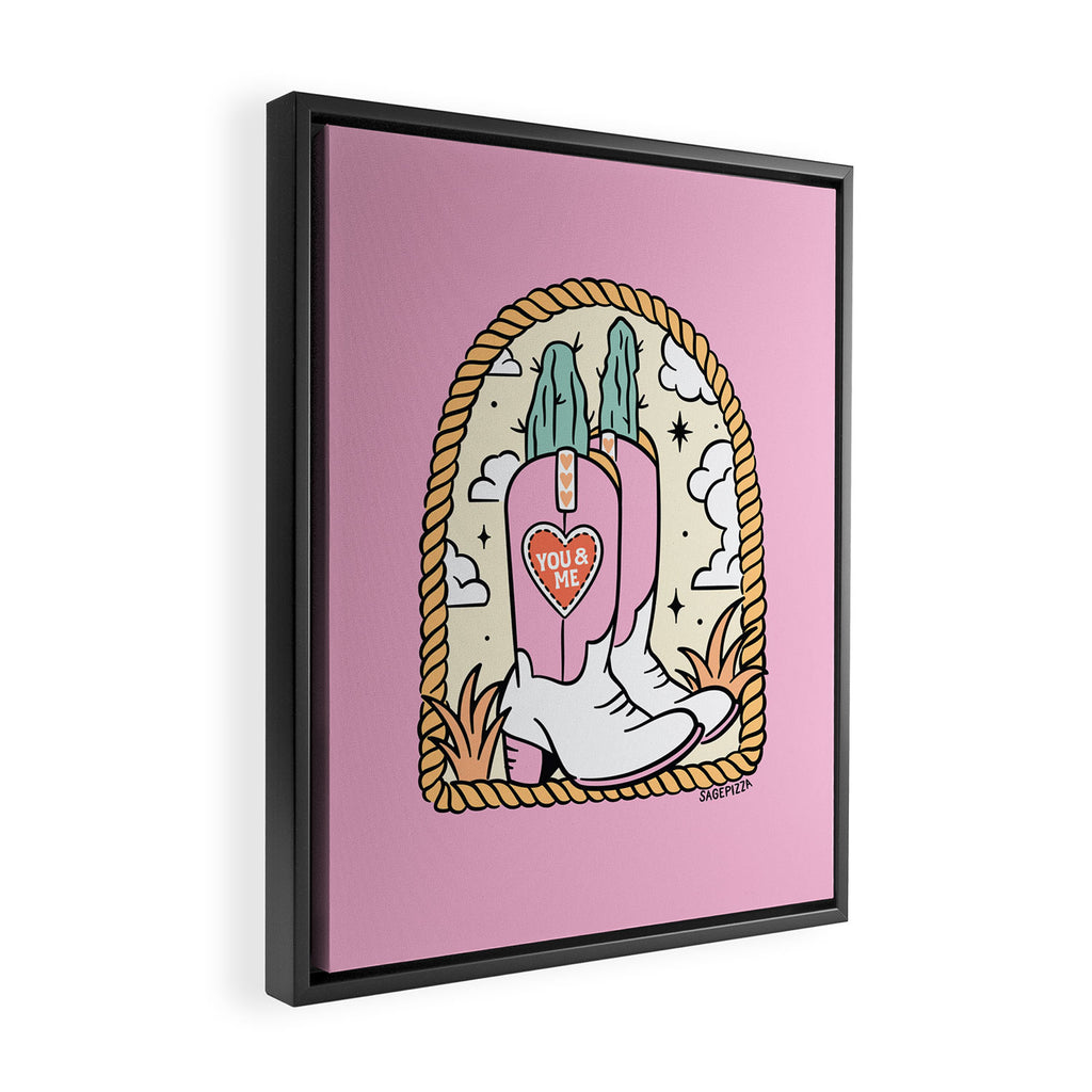 You & Me Framed Canvas Print Gallery Image 2