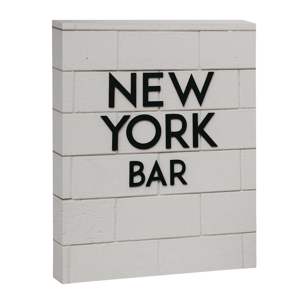 New York Bar sign, cocktail bar graphics, New York Art, NYC print  Canvas Print Gallery Image 6