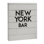 New York Bar sign, cocktail bar graphics, New York Art, NYC print  Canvas Print Gallery Image 6