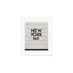 New York Bar sign, cocktail bar graphics, New York Art, NYC print  Art Print Gallery Image 1