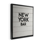 New York Bar sign, cocktail bar graphics, New York Art, NYC print  Framed Canvas Print Gallery Image 2