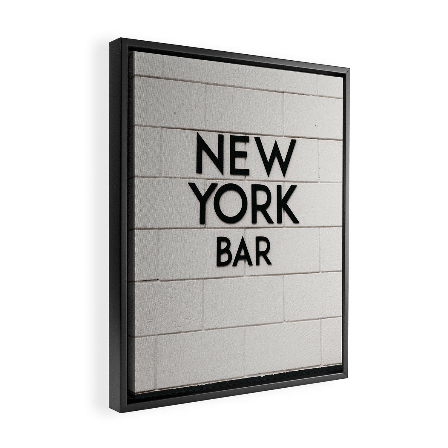 New York Bar sign, cocktail bar graphics, New York Art, NYC print  Framed Canvas Print Gallery Image 2