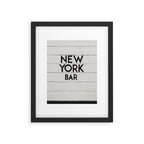 New York Bar sign, cocktail bar graphics, New York Art, NYC print  Framed Art Print Gallery Image 5