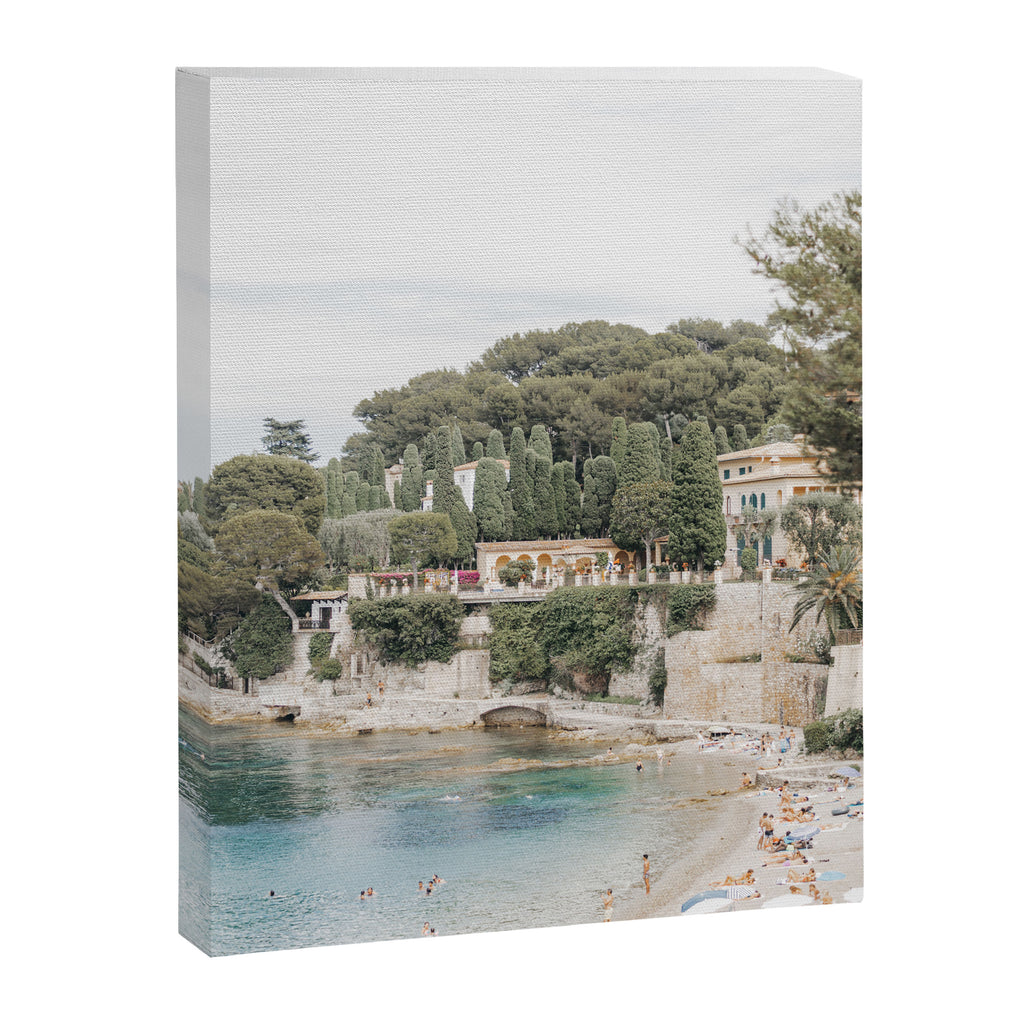 Saint-Jean Cap Ferrat Dreamy Italian Beach | Italian beach travel photographs Canvas Print Gallery Image 6