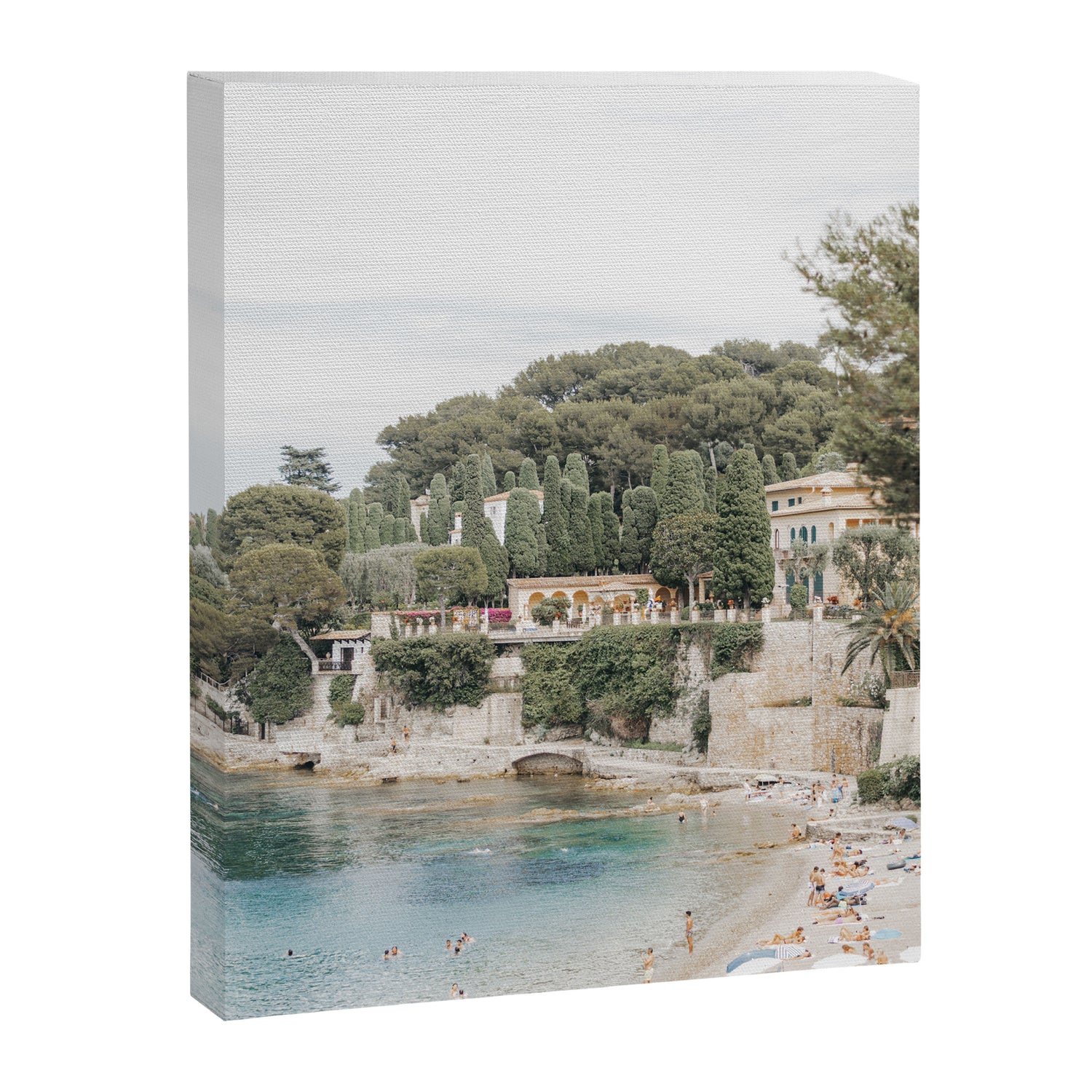 Saint-Jean Cap Ferrat Dreamy Italian Beach | Italian beach travel photographs Canvas Print Gallery Image 6