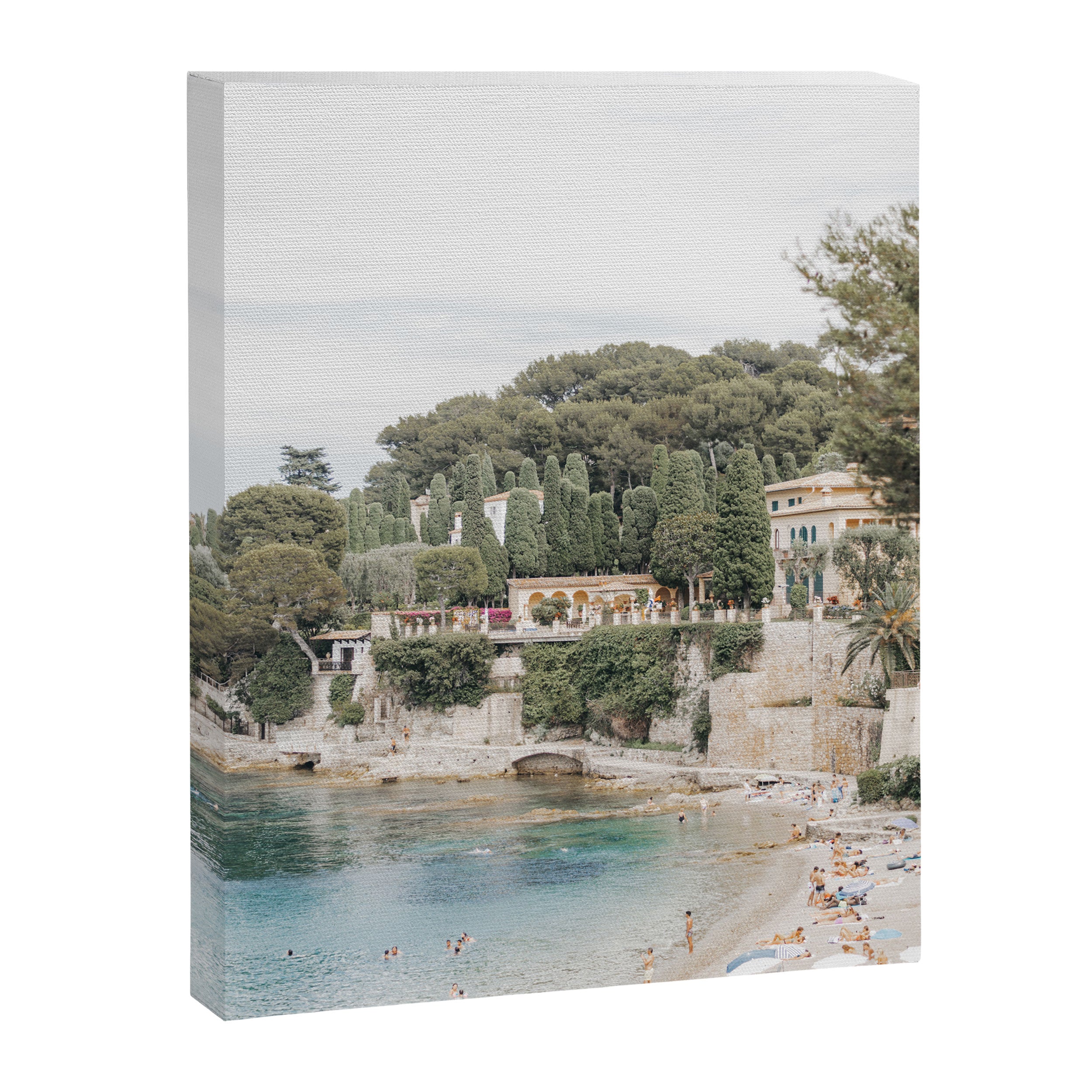 Saint-Jean Cap Ferrat Dreamy Italian Beach | Italian beach travel photographs Canvas Print Gallery Image 6