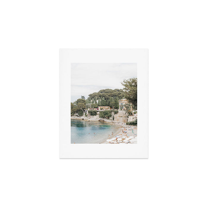 Saint-Jean Cap Ferrat Dreamy Italian Beach | Italian beach travel photographs Art Print Gallery Image 1