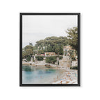 Saint-Jean Cap Ferrat Dreamy Italian Beach | Italian beach travel photographs Framed Canvas Print Gallery Image 6