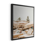 Saint-Tropez Beach Club Summer vibes | dreamy French Riviera Photography Framed Canvas Print Gallery Image 2