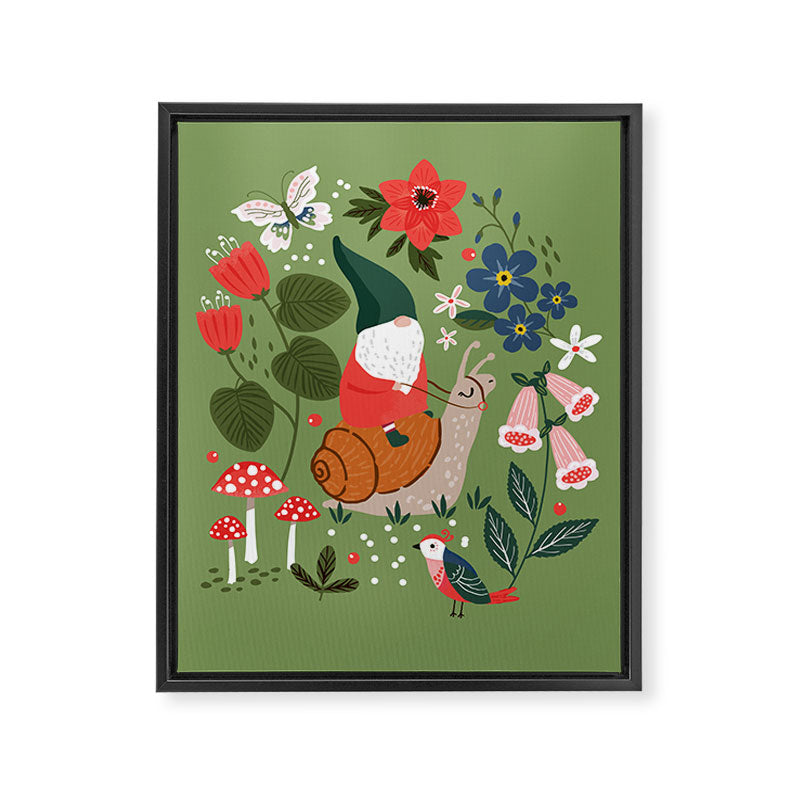 Garden Gnomes Framed Canvas Print Gallery Image 8