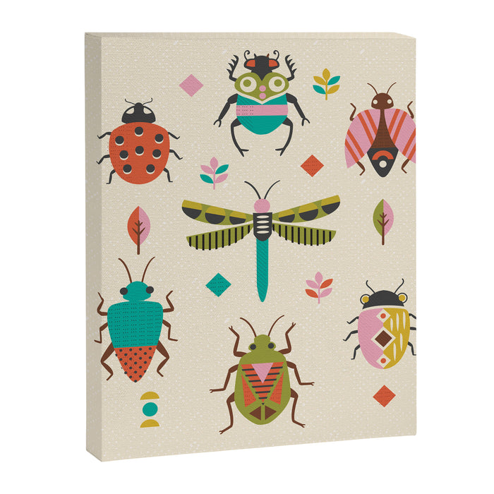 Mid century bugs Canvas Print Gallery Image 1