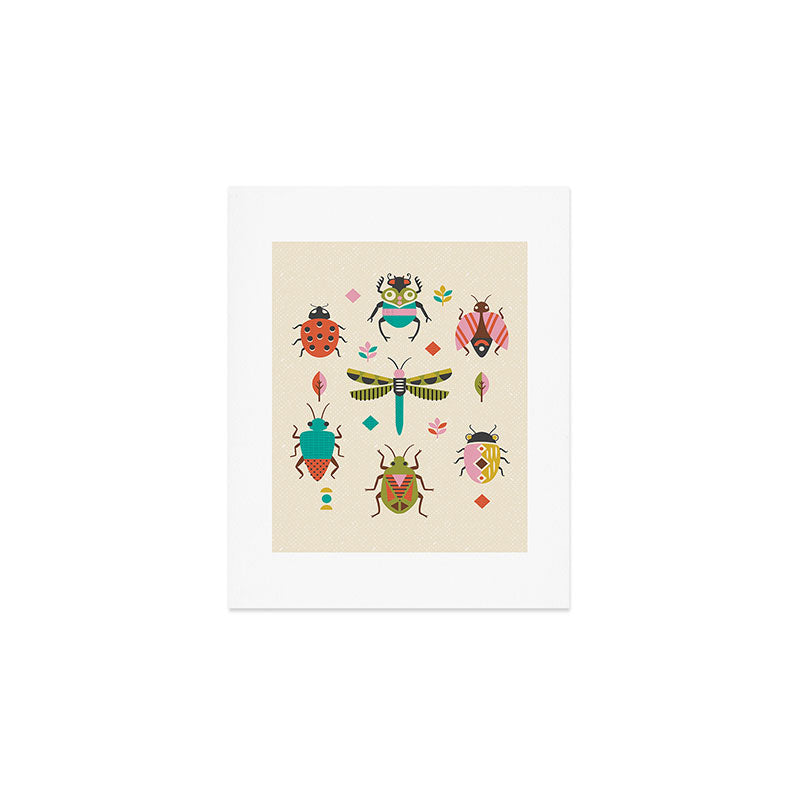 Mid century bugs Art Print Gallery Image 1