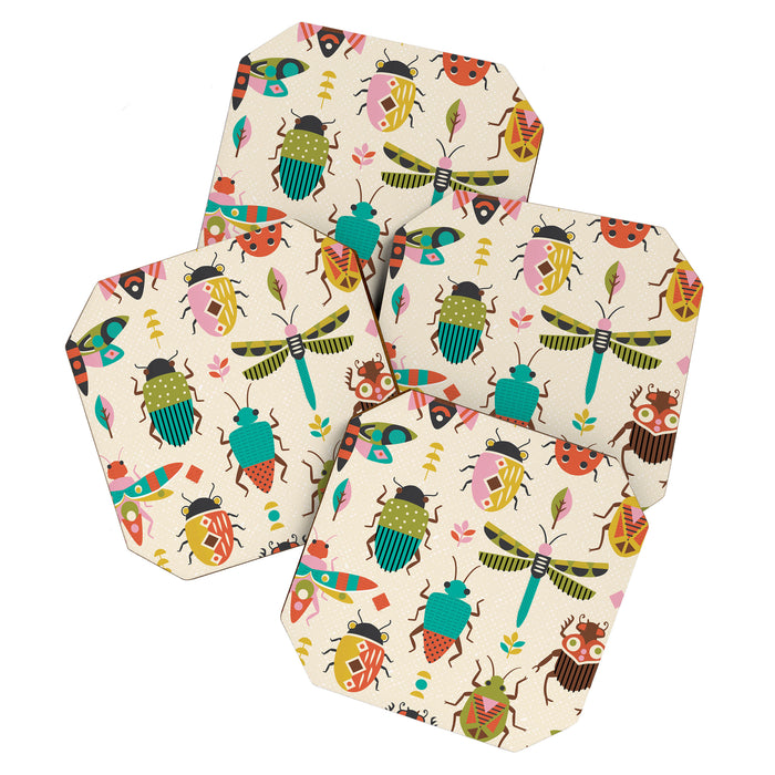 Mid century bugs Coaster Gallery Image 1