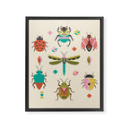 Mid century bugs Framed Canvas Print Gallery Image 8
