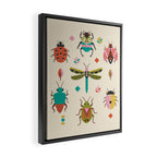 Mid century bugs Framed Canvas Print Gallery Image 2