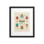 Mid century bugs Framed Art Print Gallery Image 6