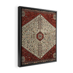 Bohemian Oriental Design E15 Framed Canvas Print Gallery Image 2