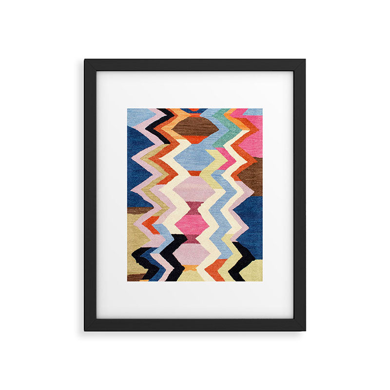 Colored Oriental  Berber Traditional Moroccan Artwork  Framed Art Print Gallery Image 6