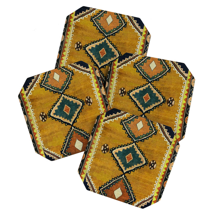Desert Sunburst Tribal Mosaic Coaster Gallery Image 1