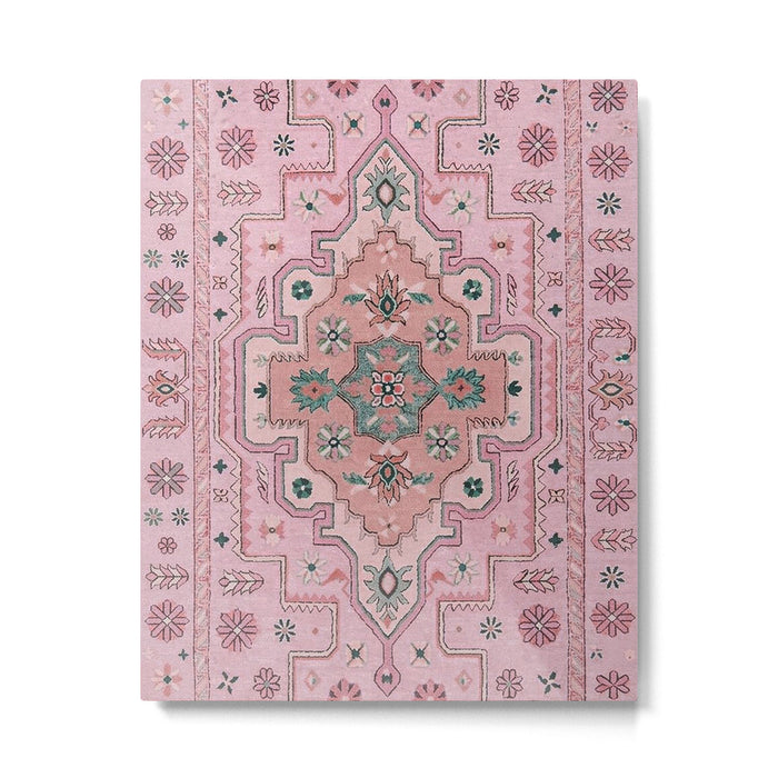 Dusty Rose Antique Persian Pattern Metal Print Gallery Image 1
