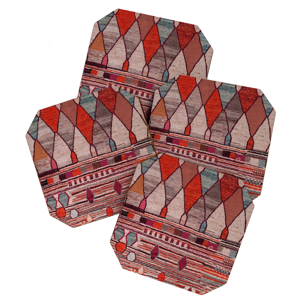 Earthy Berber Geometry Coaster Gallery Image 1
