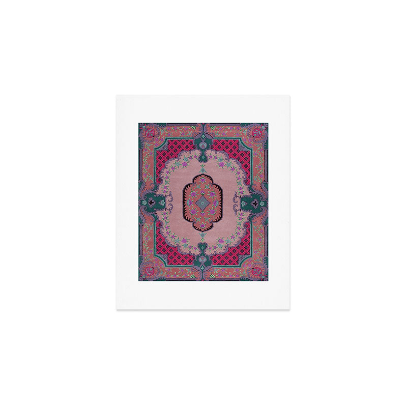 Floral Arabesque Medallion Art Print Gallery Image 1