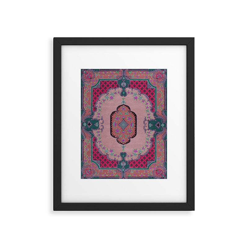 Floral Arabesque Medallion Framed Art Print Gallery Image 6