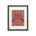 Geometric Tribal Guardian Abstract Textile Art Framed Art Print Gallery Image 6