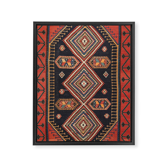 Heritage Bohemian Rug Framed Canvas Print Gallery Image 1