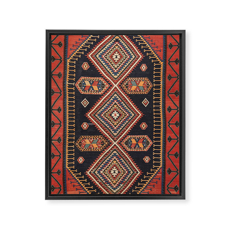 Heritage Bohemian Rug Framed Canvas Print Gallery Image 8