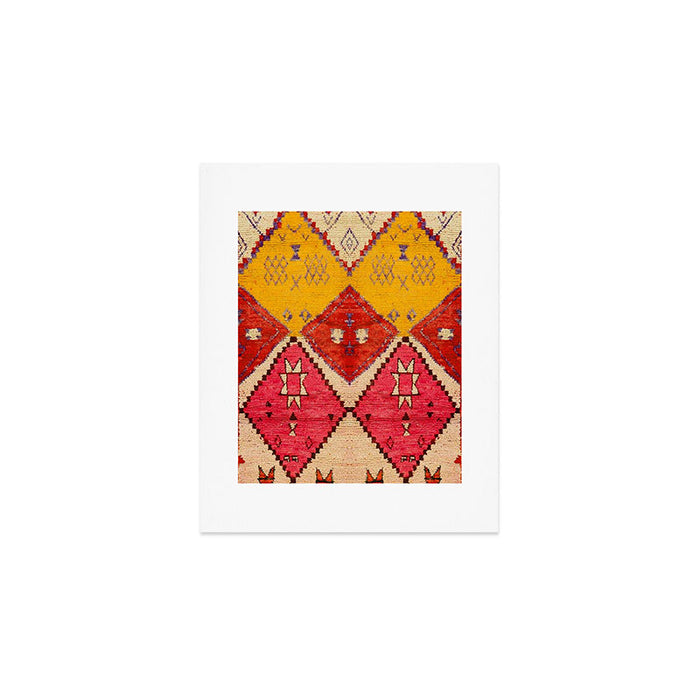 Heritage Moroccan Berber Carpet Design Art Print Gallery Image 1