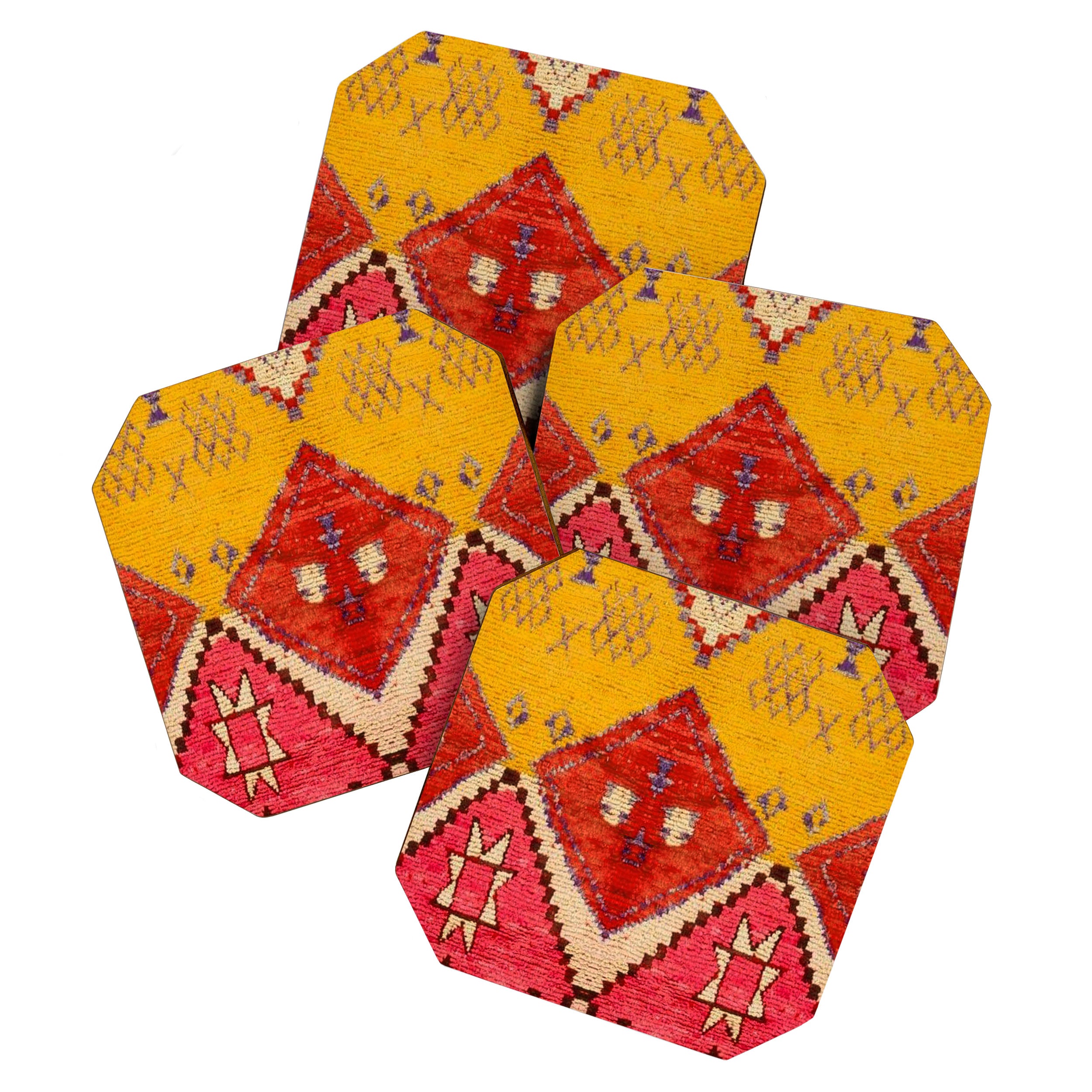 Heritage Moroccan Berber Carpet Design Coaster Gallery Image 1