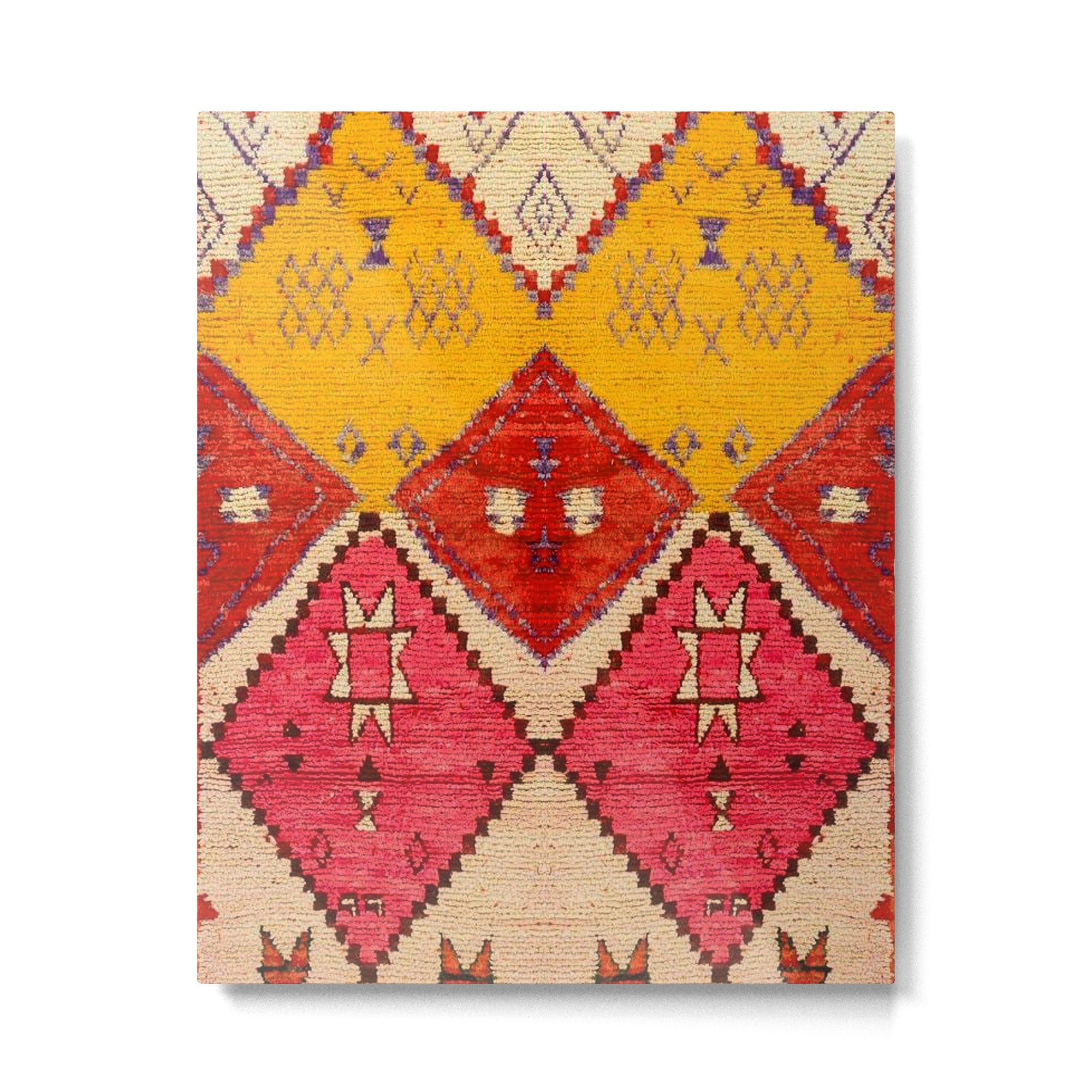 Heritage Moroccan Berber Carpet Design Metal Print Gallery Image 6