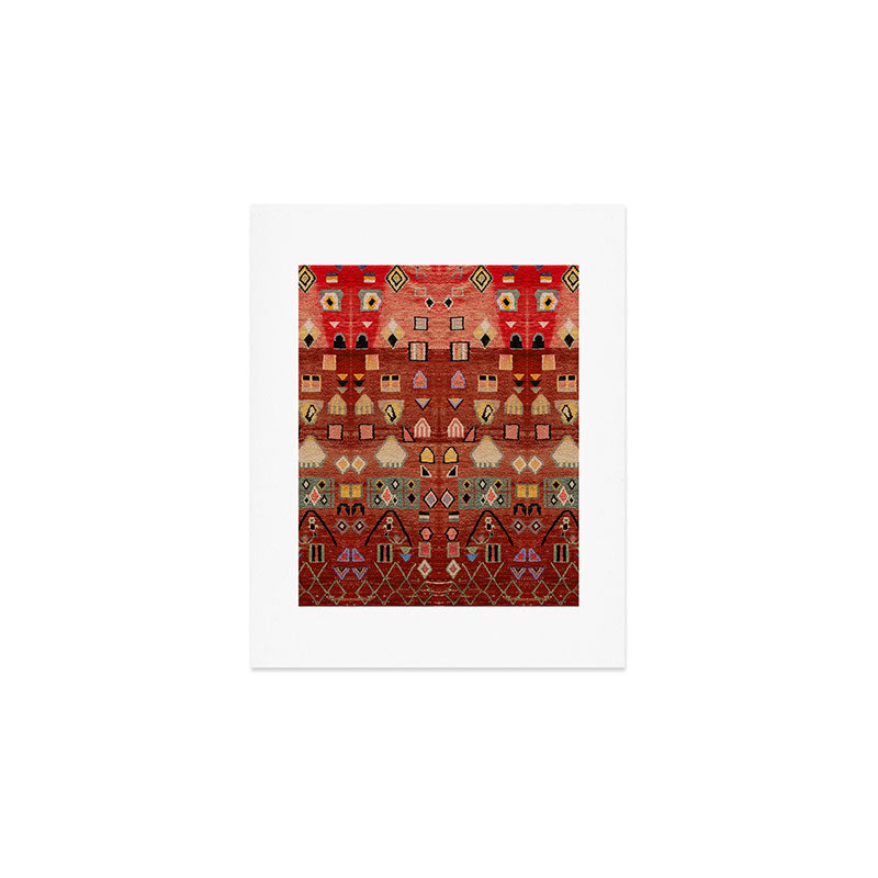 Heritage Moroccan Berber Style Design D9 Art Print Gallery Image 1