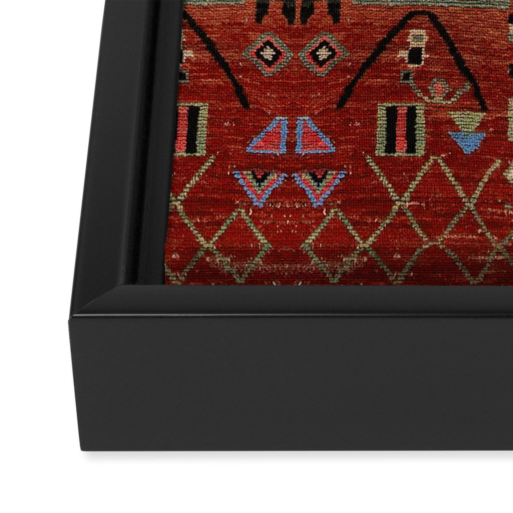 Heritage Moroccan Berber Style Design D9 Framed Canvas Print Gallery Image 3