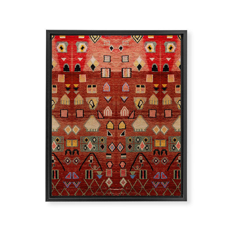 Heritage Moroccan Berber Style Design D9 Framed Canvas Print Gallery Image 8