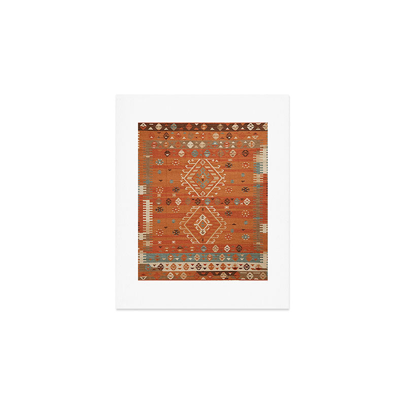 Heritage Traditional Moroccann Rug Design Art Print Gallery Image 1