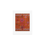 Moroccan Berber Geometric Pattern In Warm Earth Tones Art Print Gallery Image 1