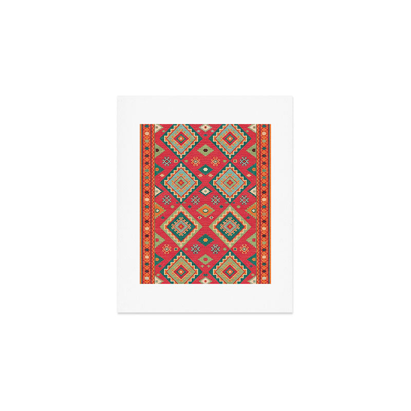Moroccan Berber Kilim Pattern Art Print Gallery Image 1