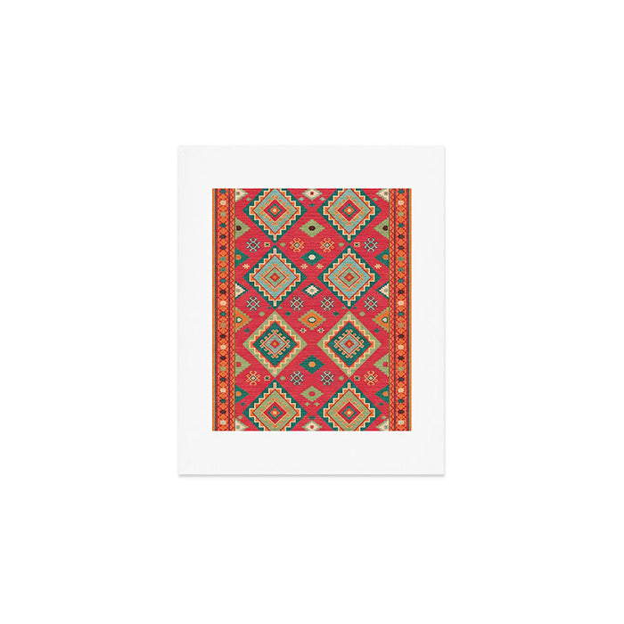 Moroccan Berber Kilim Pattern Art Print Gallery Image 1
