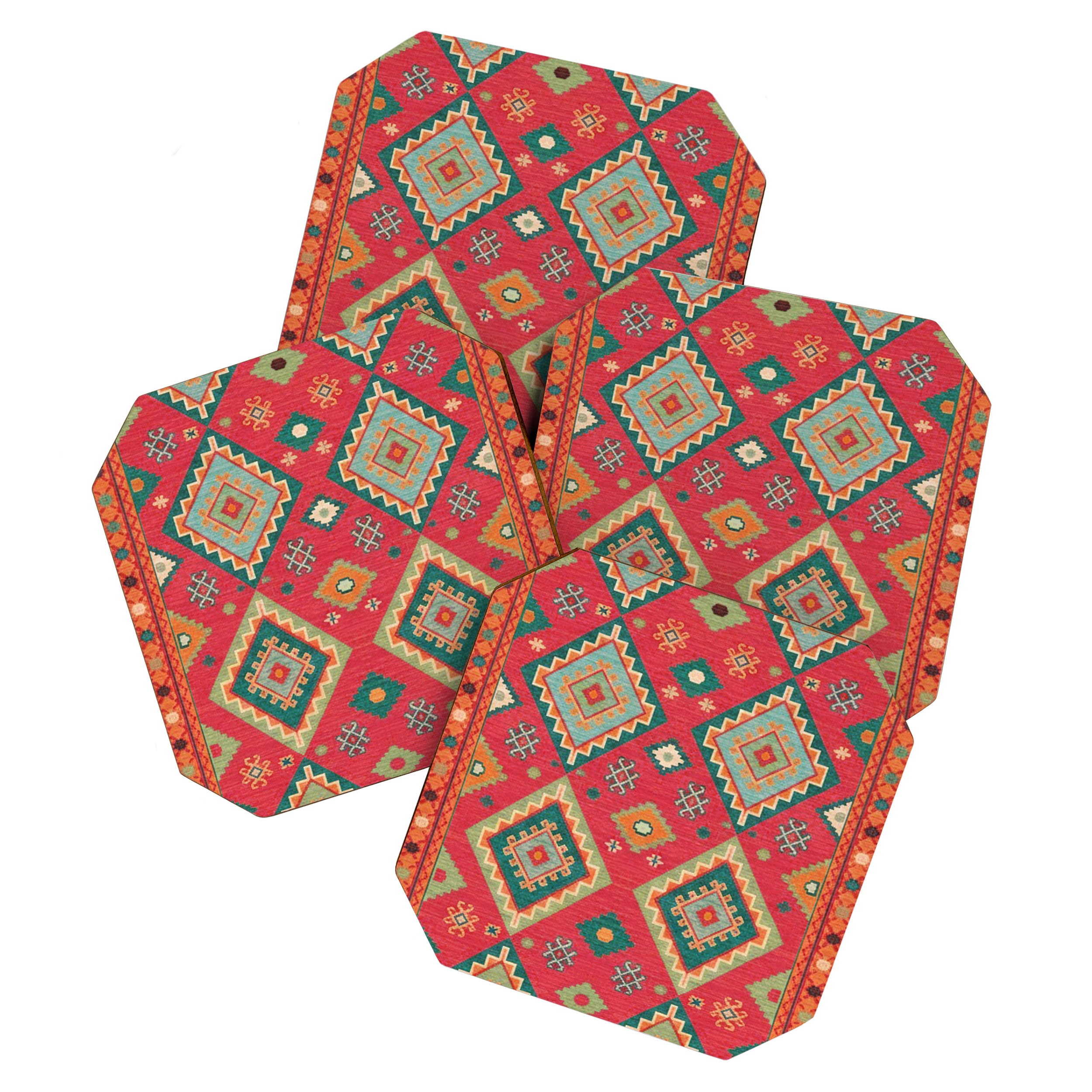 Moroccan Berber Kilim Pattern Coaster Gallery Image 1
